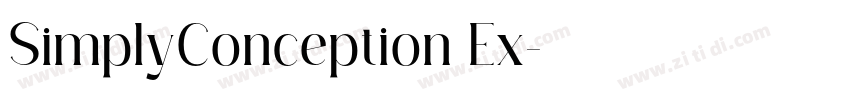 SimplyConception Ex字体转换